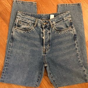 HM high waisted vintage fit jeans